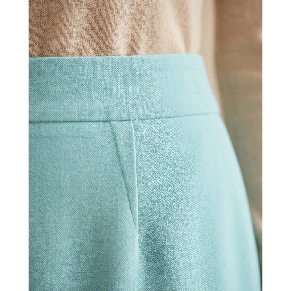 Rena Rowan 10 Vintage 100% Silk Pencil Skirt Aqua Blue South Beach NWT - Picture 15 of 15